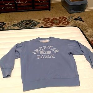 dusty blue american eagle sweatshirt